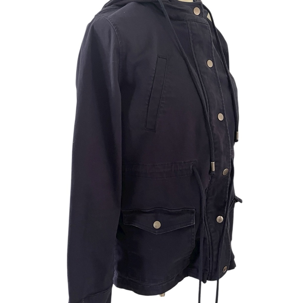 Market & Spruce Navy Utility Jacket Lightweight, Hoodie, Women's Small‎ - Picture 6 of 11